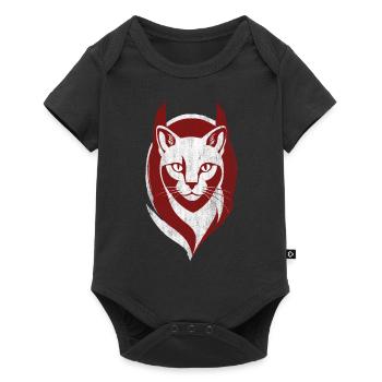 Cool Cat Logo Cat Kitten - Baby Premium short-sleeve bodysuit - black - Front