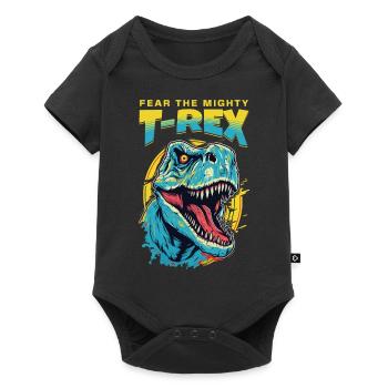 T-Rex Dinosaur Dino Tyrannosaurus Rex Vintage - Baby Premium short-sleeve bodysuit - black - Front