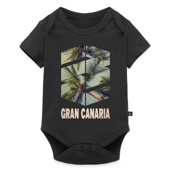 Gran Canaria Palm Trees Summer Sun Beach Sea - Baby Premium short-sleeve bodysuit - black - Front