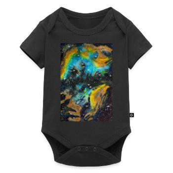 Galaxy Nebula NGC 5189 Galaxie Nebel Nerd Astro - Baby Premium Kurzarmbody - Schwarz - Vorne