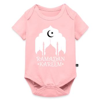 Ramadan Kareem Blanc - Body à manches courtes Premium Bébé - rose - Devant