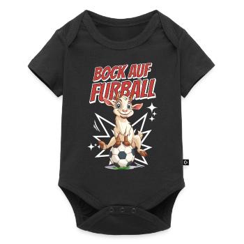 Drôle Humour Jeu de mots Football Football - Body à manches courtes Premium Bébé - noir - Devant