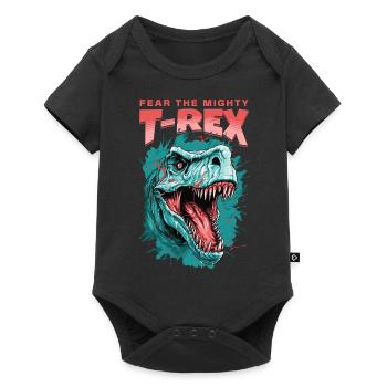 Dinosaur Dino T-Rex Tyrannosaurus Rex Vintage - Baby Premium short-sleeve bodysuit - black - Front