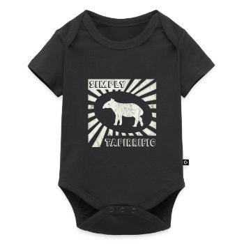 Old School Retro 90's Tapir Tapirrific Gift - Baby Premium short-sleeve bodysuit - black - Front