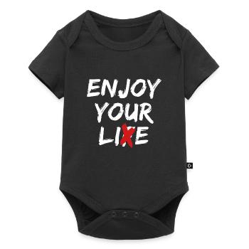 Enjoy Your Lie Street Art Quote Statement - Baby Premium short-sleeve bodysuit - black - Front
