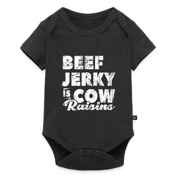 Beef Jerky ist - Baby Premium Kurzarmbody - Schwarz - Vorne