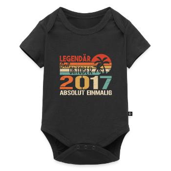 Legenden werden im Oktober 2017 geboren - 2017 - Baby Premium Kurzarmbody - Schwarz - Vorne