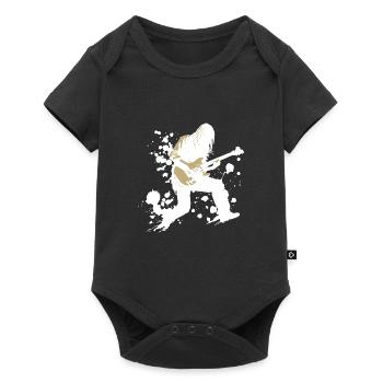 guitar player - Baby Premium Kurzarmbody - Schwarz - Vorne