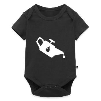 Un bidon d'huile sale - Body à manches courtes Premium Bébé - noir - Devant