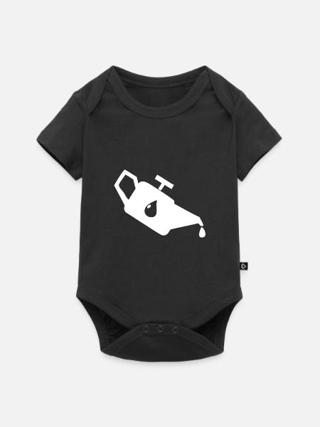Eine verschmutzte Ölkanne - Baby Premium Kurzarmbody - Schwarz