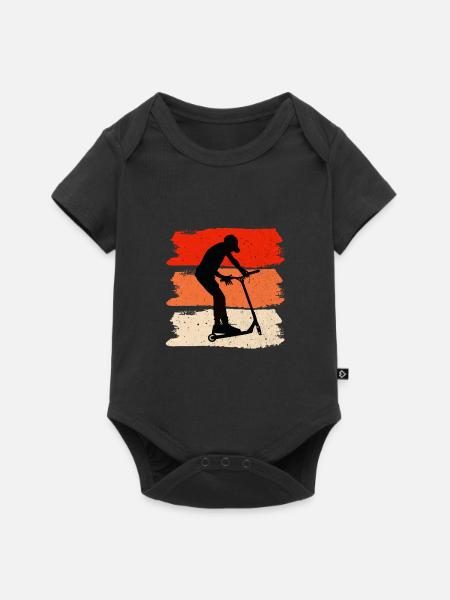 Freestyle-Roller - Baby Premium Kurzarmbody - Schwarz