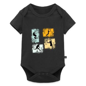 freestyle scooter - Baby Premium short-sleeve bodysuit - black - Front