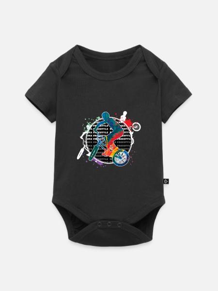BMX - Baby Premium Kurzarmbody - Schwarz