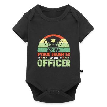 Police Policeman State Power PoliceWoman - Baby Premium short-sleeve bodysuit - black - Front