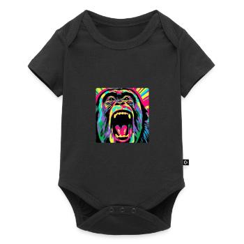Jungle Spirit Embrace Inner Ape Appare - Body à manches courtes Premium Bébé - noir - Devant