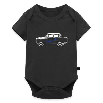 P601 Trabbi Ost Oldtimer - Auto fürs Herz - Baby Premium Kurzarmbody - Schwarz - Vorne
