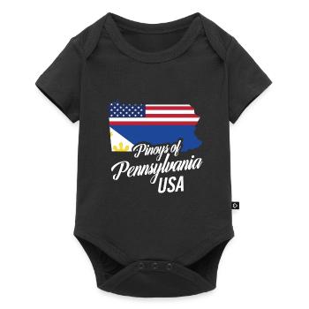 Les Philippins de Pennsylvanie conçoivent pour Proud - Body à manches courtes Premium Bébé - noir - Devant