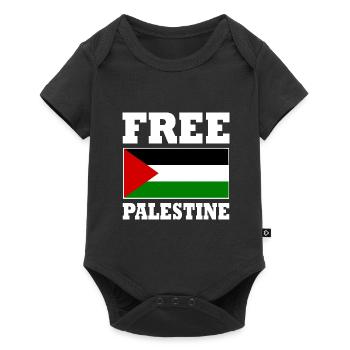 Free palestine - Baby Premium short-sleeve bodysuit - black - Front