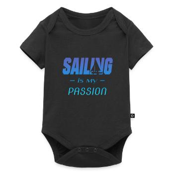 Segeln - Spruch für Segler - Baby Premium Kurzarmbody - Schwarz - Vorne