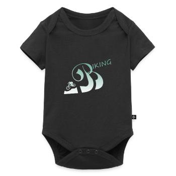 biken - Baby Premium Kurzarmbody - Schwarz - Vorne