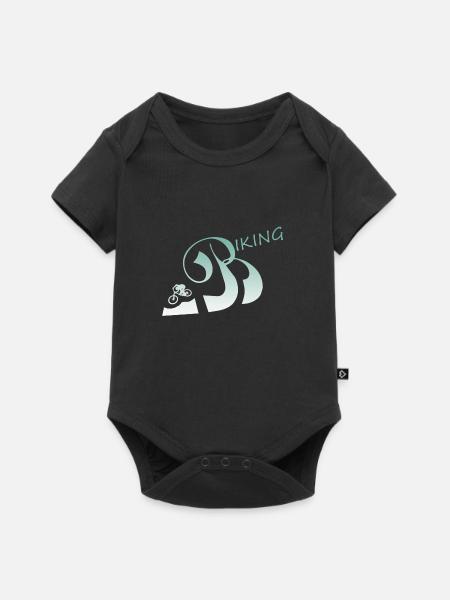 biken - Baby Premium Kurzarmbody - Schwarz