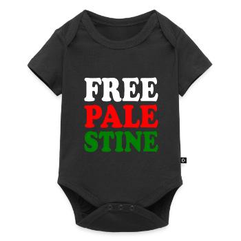 Free palestine - Body à manches courtes Premium Bébé - noir - Devant