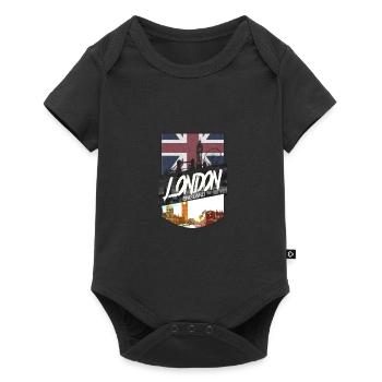 Londres - Body à manches courtes Premium Bébé - noir - Devant