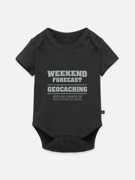 Geocaching - Baby Premium short-sleeve bodysuit - black
