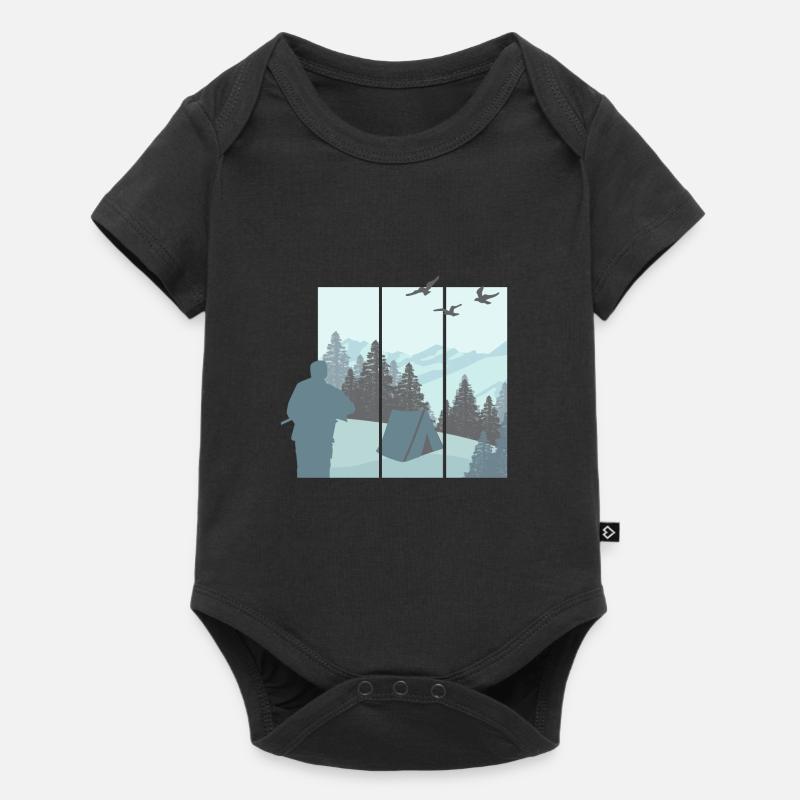 Tentes et nature - Body à manches courtes Premium Bébé - noir