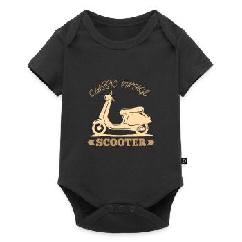 Roller - Baby Premium Kurzarmbody - Schwarz - Vorne