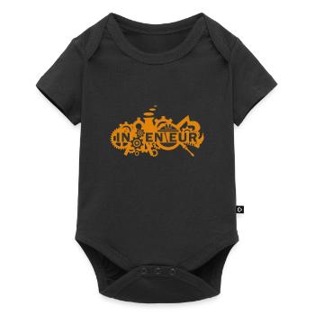 engineer - Baby Premium short-sleeve bodysuit - black - Front