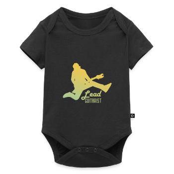 Gitarrist - Baby Premium Kurzarmbody - Schwarz - Vorne
