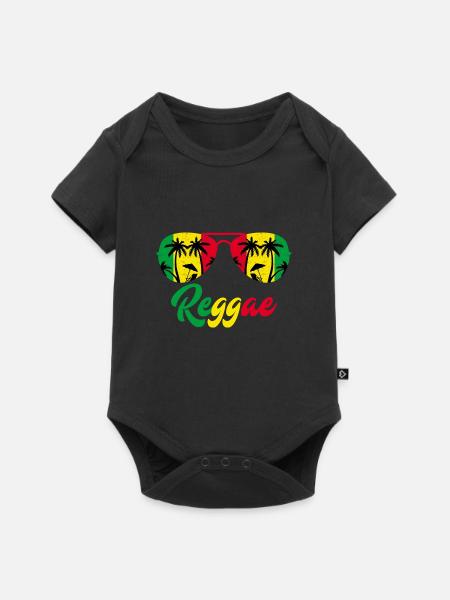 reggae - Baby Premium short-sleeve bodysuit - black