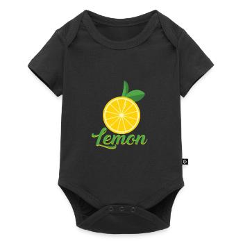 lemon - Baby Premium short-sleeve bodysuit - black - Front