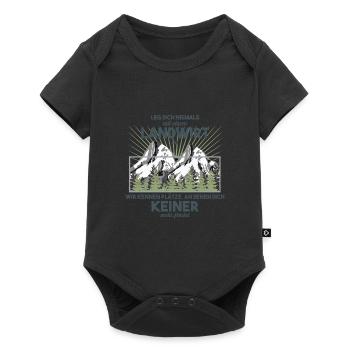 Landwirt - Baby Premium Kurzarmbody - Schwarz - Vorne