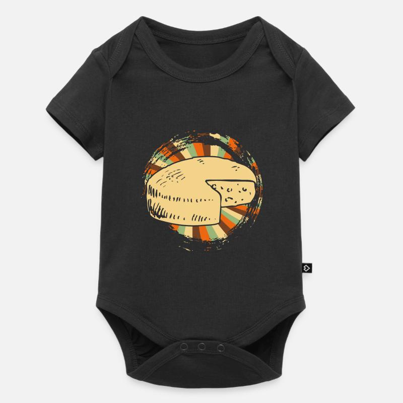 Käse - Baby Premium Kurzarmbody - Schwarz