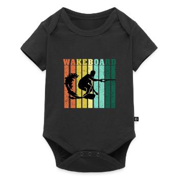 Wakeboard - Baby Premium short-sleeve bodysuit - black - Front