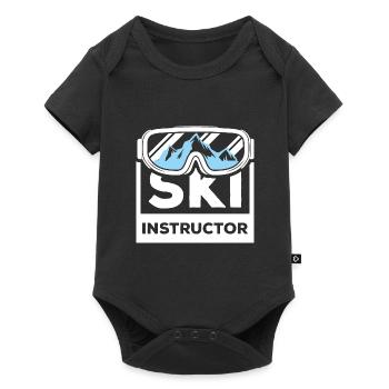 Moniteur de ski Sports d’hiver - Body à manches courtes Premium Bébé - noir - Devant