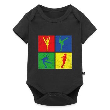 figure skating - Baby Premium short-sleeve bodysuit - black - Front
