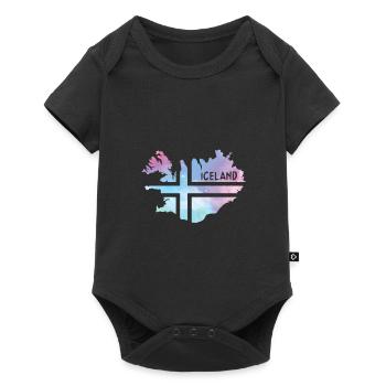 Iceland - Baby Premium short-sleeve bodysuit - black - Front