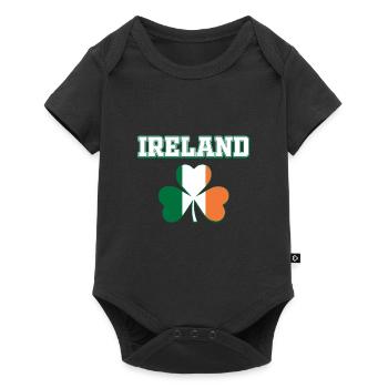 Irland - Baby Premium Kurzarmbody - Schwarz - Vorne