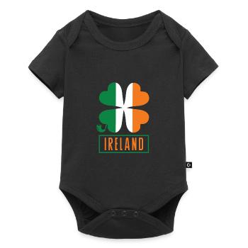 Irland - Baby Premium Kurzarmbody - Schwarz - Vorne