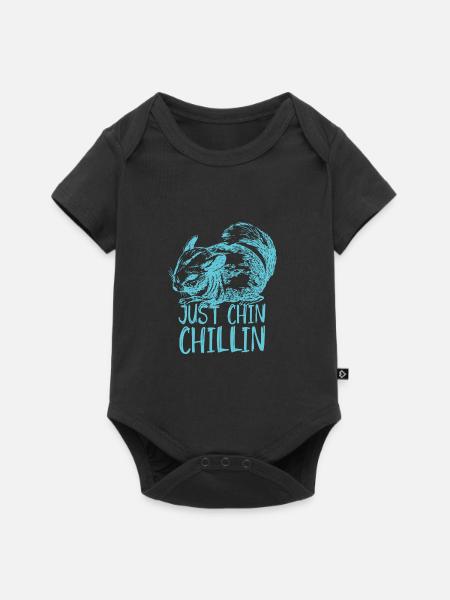 chinchilla - Baby Premium short-sleeve bodysuit - black