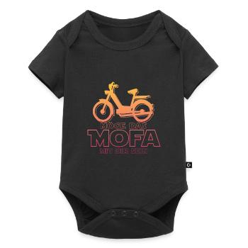 Mofa - Baby Premium Kurzarmbody - Schwarz - Vorne