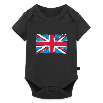 Crazy Union Jack - Body à manches courtes Premium Bébé - noir - Devant