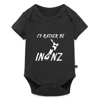 Neuseeland - Baby Premium Kurzarmbody - Schwarz - Vorne