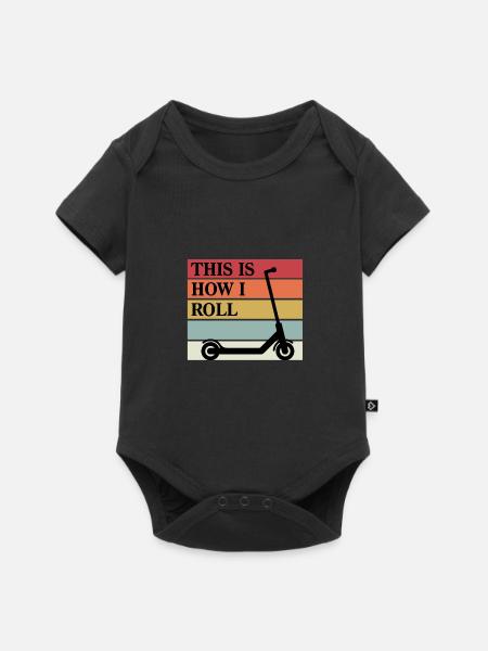 E Roller - Baby Premium Kurzarmbody - Schwarz