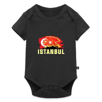 Istanbul - Body à manches courtes Premium Bébé - noir - Devant