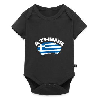 Athènes - Body à manches courtes Premium Bébé - noir - Devant