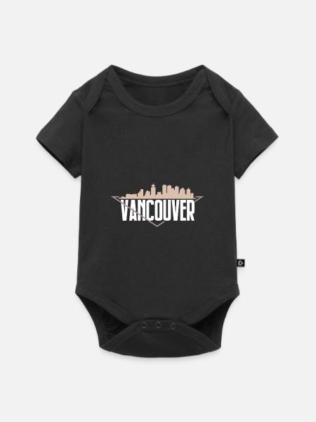 Vancouver - Baby Premium Kurzarmbody - Schwarz